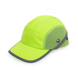 Șapca BUMPCAP cu plasă galbenă HV