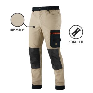Pantaloni MEGA WORK RIP-STOP khaki