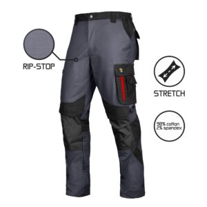Pantaloni de lucru Ultratech Rip-Stop Stretch – gri