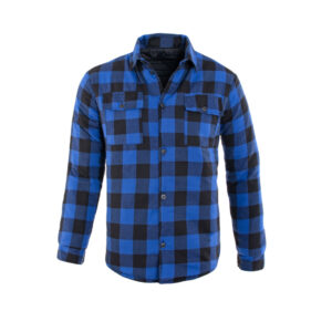 Cămașă flanelată căptușită albastră