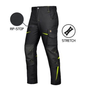 Pantaloni de lucru TITANFIT RIP-STOP STRETCH BLACK