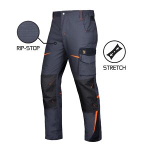 Pantaloni de lucru TITANFIT RIP-STOP STRETCH GREY