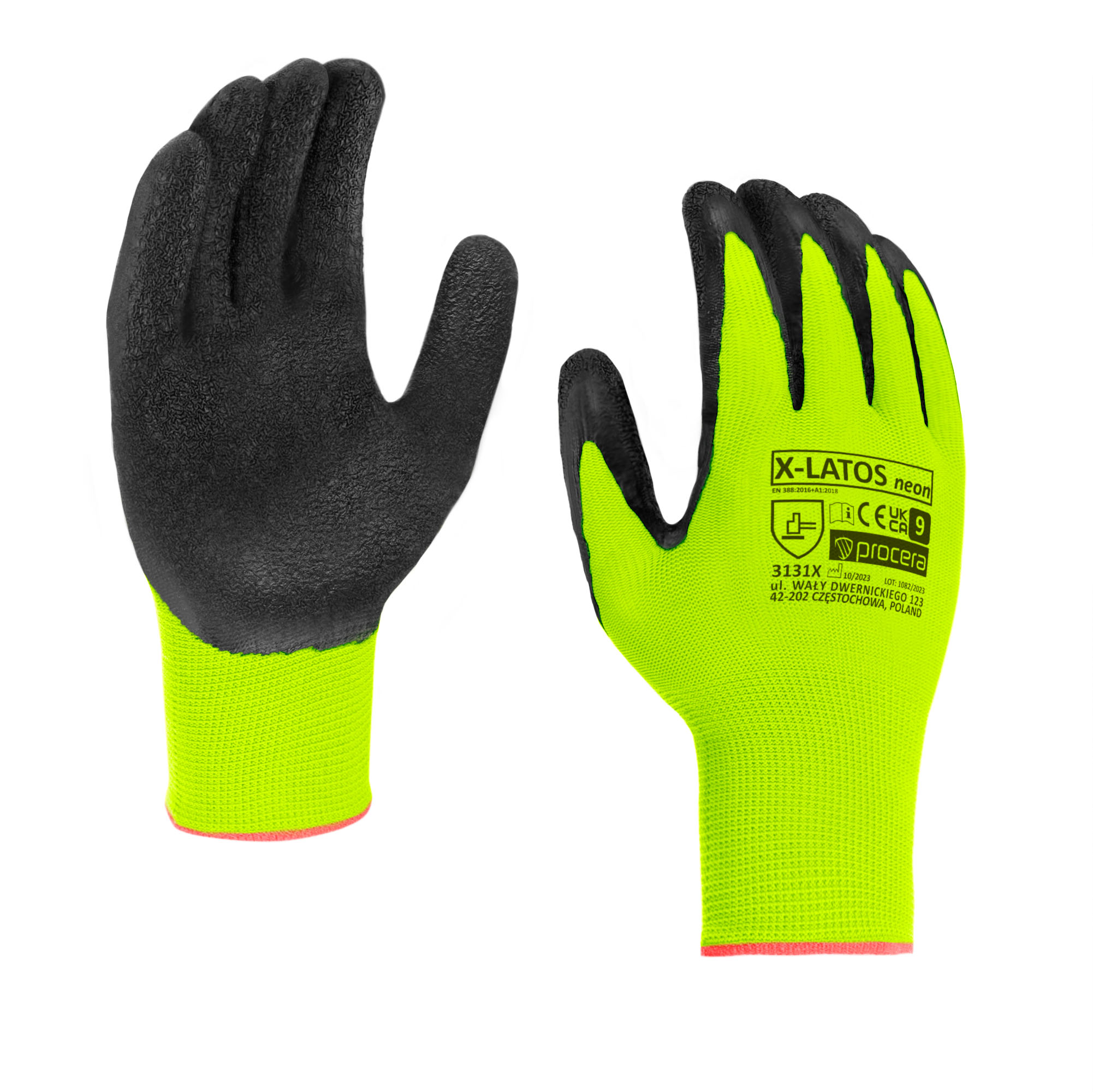 Mănuși de protecție X-LATOS NEON