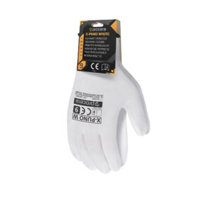 Mănuși de protecție X-PUNO White cu agățătoare