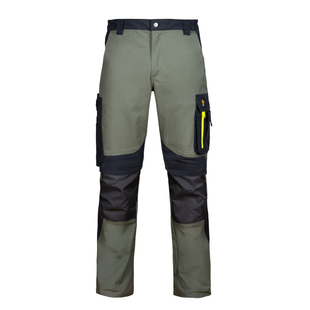 Pantaloni de lucru Ultratech Rip-Stop Stretch – verzi - imagine 3