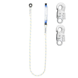 Siguranță cu coardă fixă LB101 și carabiniere 2×AZ002 – 2 m