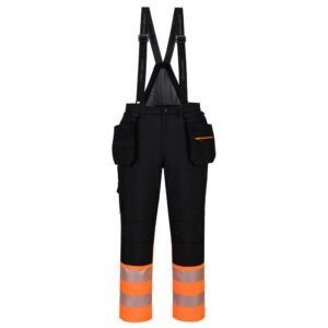 Pantaloni de iarnă cu pieptar DX4 Hi-Vis Clasa 1