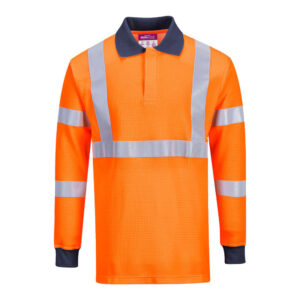 Modaflame Knit HVO FR Long Sleeve Polo Shirt