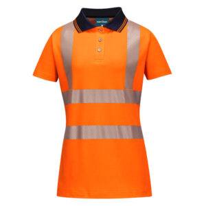 Hi-Vis Women's Cotton Comfort Pro Polo Shirt S/S