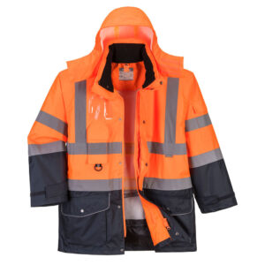 Jacheta respirabila Hi-Vis Breathable 7-in-1 Contrast Traffic